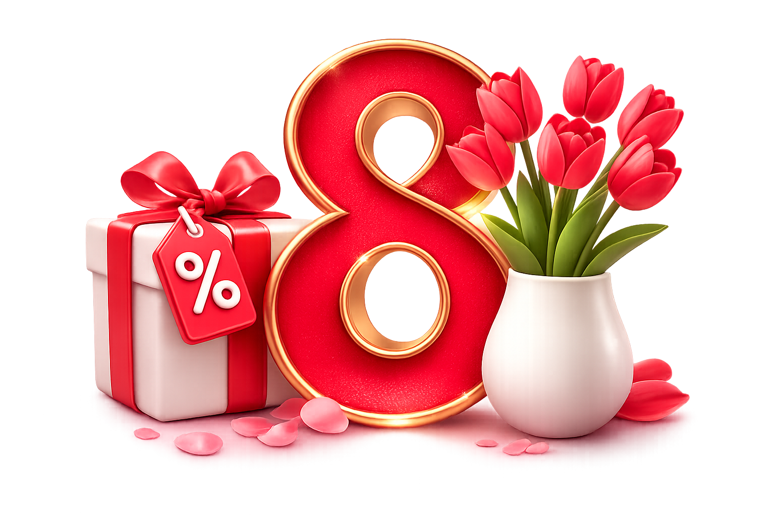 В честь Международного женского дня — 8 Марта